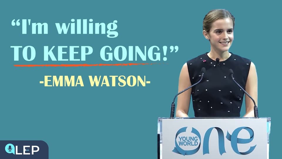 艾玛·沃特森关于勇气和成长的鼓舞人心的演讲